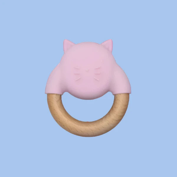 bünky Silicone and Wood Cat Teether